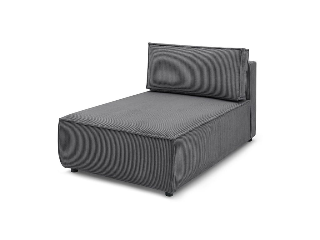 Produit similaire: Méridienne sans accoudoir pour canapé modulable NIHAD tissu velours côtelé gris foncé BOBOCHIC 1 places