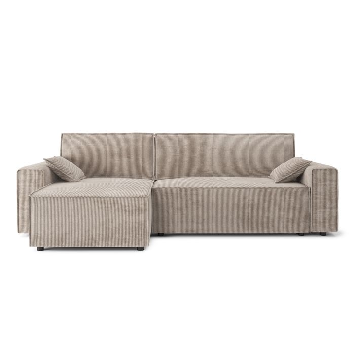 Produit similaire: Canapé d'angle réversible convertible 4 places en velours côtelé - GAUCET - DURIF - Grège