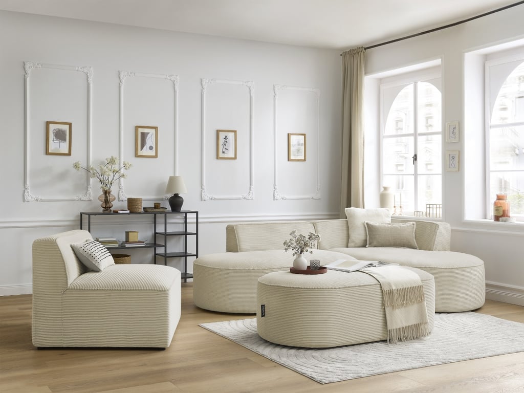 Produit similaire: Chauffeuse 1 place pour canapé modulable ROUSSEAU velours côtelé beige BOBOCHIC 1 places