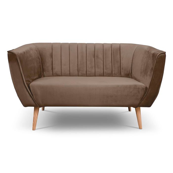 Produit similaire: Meubles de salon - BETTSO PIK2 - canapé 2 places rembourré en velours, sofa pour relax, Marron