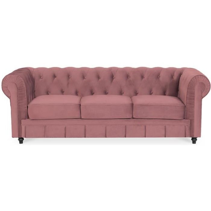 Produit similaire: Canape Chesterfield Velours 3 Places Altesse Vieux Rose