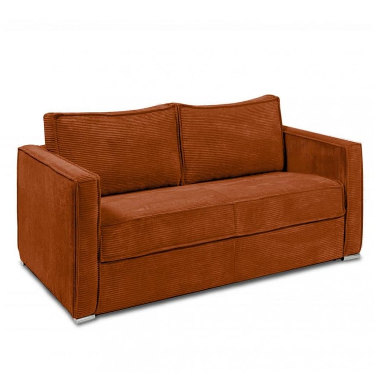 Produit similaire: Canapé convertible express 120  ARLES matelas mémory 22cm sommier lattes velours côtelé gris