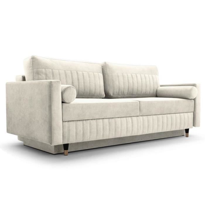 Produit similaire: Canapé en lit convertible avec coffre de rangement 3 places relax droit213x83x100 NANCY (Beige - Cloud 03)