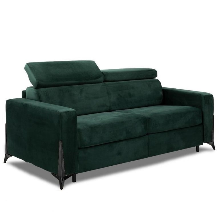 Produit similaire: Canapé express BOULOGNE convertible 160 cm têtières réglables matelas 16cm pieds métal noir