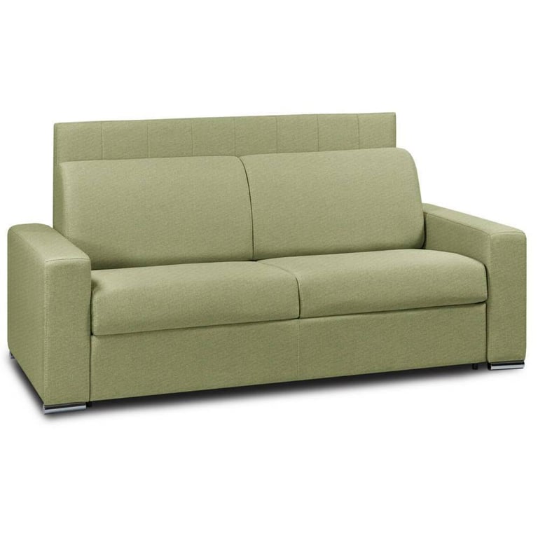Produit similaire: Canapé lit NORMANDIE Canapé express  lattes matelas mémory 22cm tête de lit intégrée Tweed vert