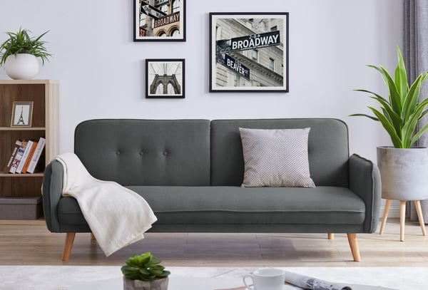 nora - Canapé convertible Gris
