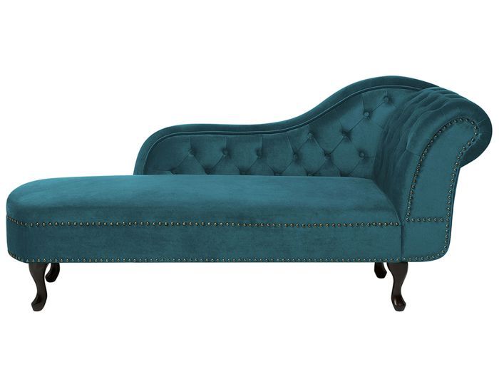 Produit similaire: Méridienne Chesterfield en velours vert canard côté droit NIMES