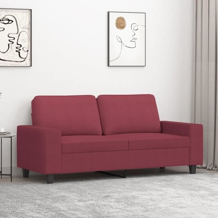 Produit similaire: Canapé salon séjour | Canapé à 2 places | Rouge bordeaux 140 cm Tissu 174x77x80 cm