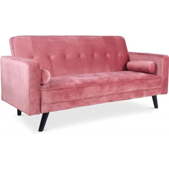 Produit similaire: Canapé Convertible 3 Places Scandinave 'navya' Rose - Paris Prix