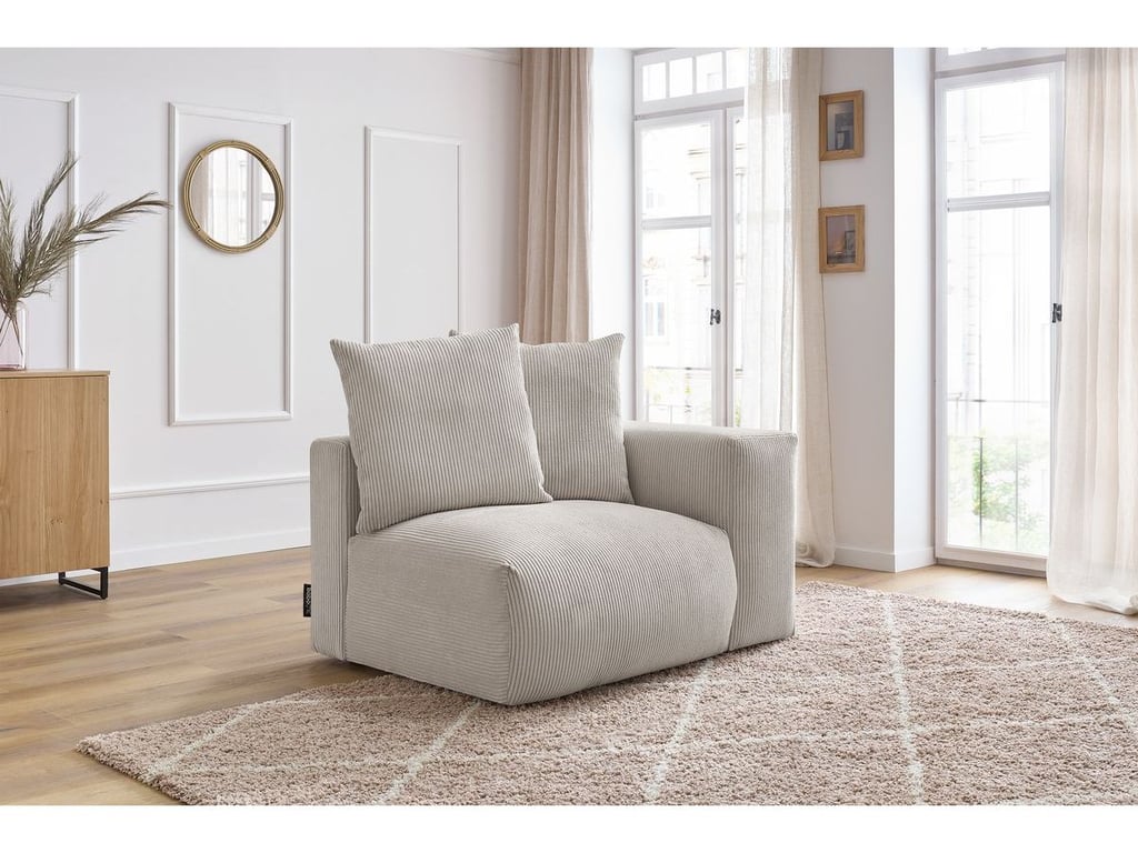 Produit similaire: Chauffeuse 1 place avec accoudoir pour canapé modulable VOLTAIRE beige angle droit BOBOCHIC 1 places