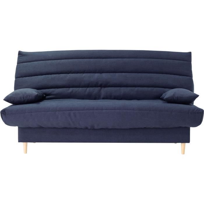 Produit similaire: Clic clac 3 places - bleu foncé - Couchage 125x190 cm - Avec coussins
