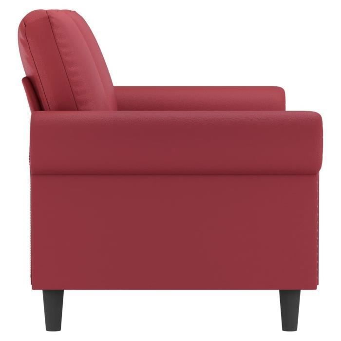 Produit similaire: Mothinessto-13666X-Canapé à 2 places Rouge bordeaux 140 cm Similicuir