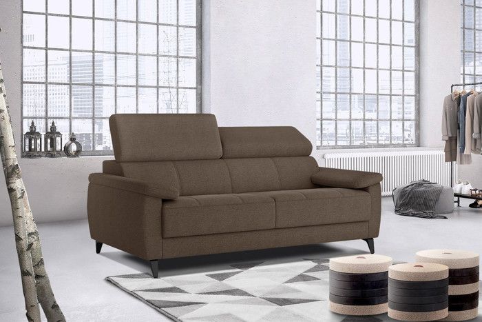 Produit similaire: Canapé droit 3 places XXL en tissu marron - Taunus - Contemporain - Design - Avec accoudoirs