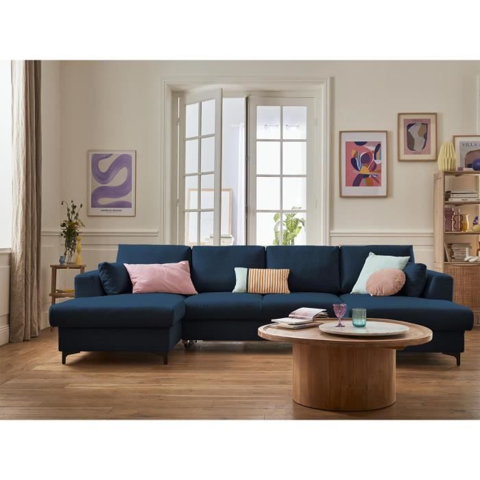 Produit similaire: Tala - canapé panoramique en U - 7 places - convertible - avec coffre - en tissu - Bleu pétrole