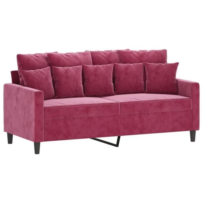 Produit similaire: FYDUN Canapé à 2 places Rouge bordeaux 140 cm Velours 111607