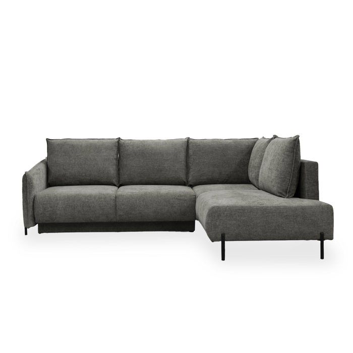 Produit similaire: CELINE - Canapé d'angle convertible avec coffre en tissu gris - Angle droit