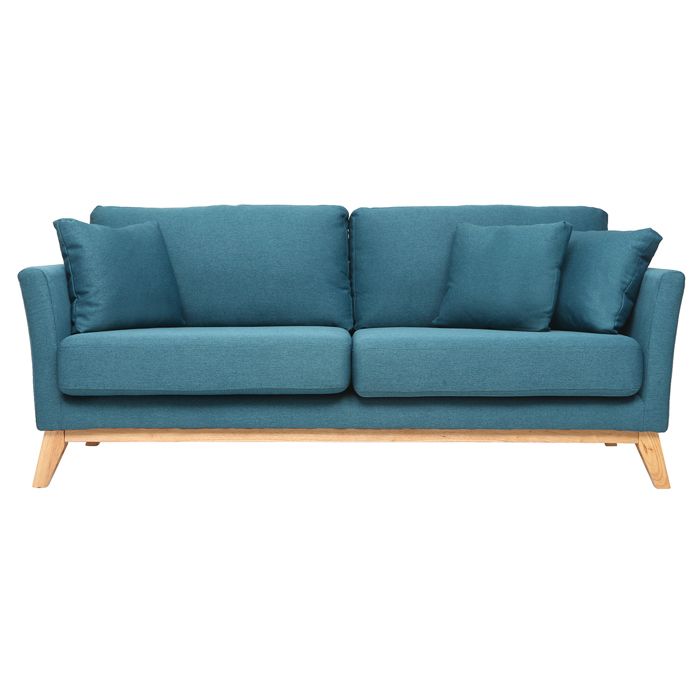 Produit similaire: Canapé scandinave 3 places déhoussable bleu canard MILIBOO OSLO