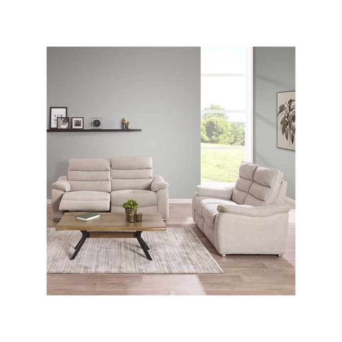 Produit similaire: Canapé Relax 3P + Canapé 2P Tissu gris clair - PHILOMENE - L 161/194 x l 98 x H 104