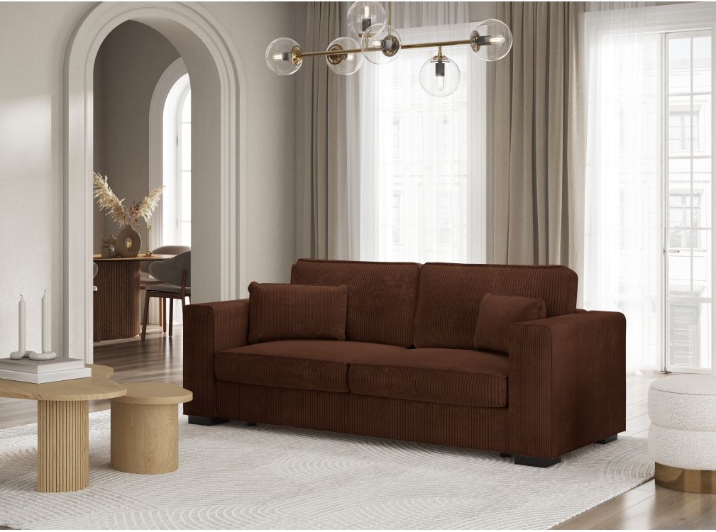 Produit similaire: Canapé droit fixe 3 places BELAMI en velours côtelé