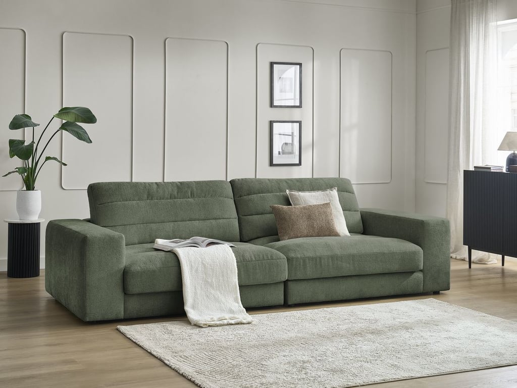 Produit similaire: Canapé droit fixe 3 places SIERRA tissu texturé vert foncé BOBOCHIC