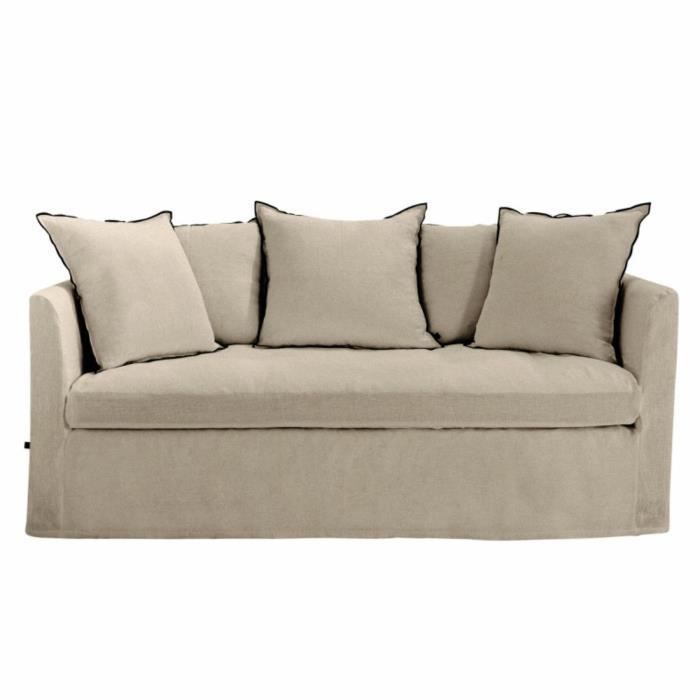 Produit similaire: Canapé en Lin Soho Haomy Naturel 220x80x85 cm