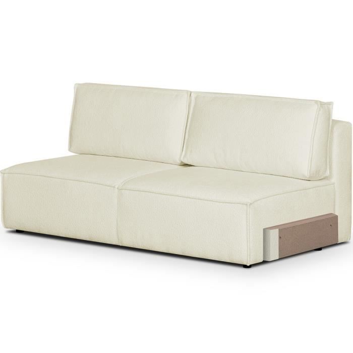 Produit similaire: Canapé convertible 2 places écru Harper Mod - HOMIFAB - Ferme - Occasionnel - Blanc - Tissu