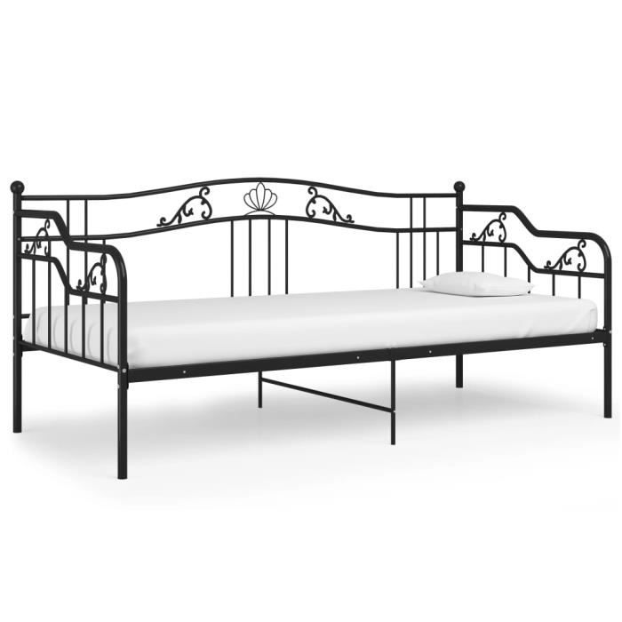 Produit similaire: SVP- MODERNE Cadre de canapé-lit Noir Métal 90x200 cm 59621
