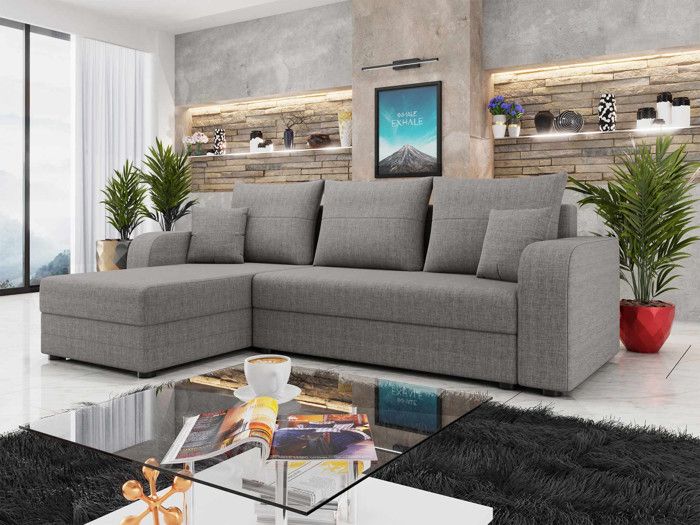 Produit similaire: Harvey - canapé d'angle réversible - 4 places - convertible avec coffre - en tissu