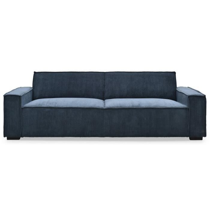 Produit similaire: Canapé clic-clac 3 places Roger Velours côtelé Bleu