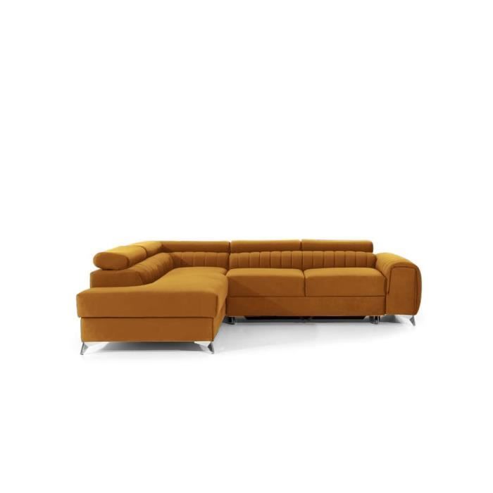Produit similaire: Canapé d'angle Droit-Gauche en lit convertible avec coffre 4-5 places 278x92x205 cm OLIVIER (Gauche, Jaune - Monolith 48)