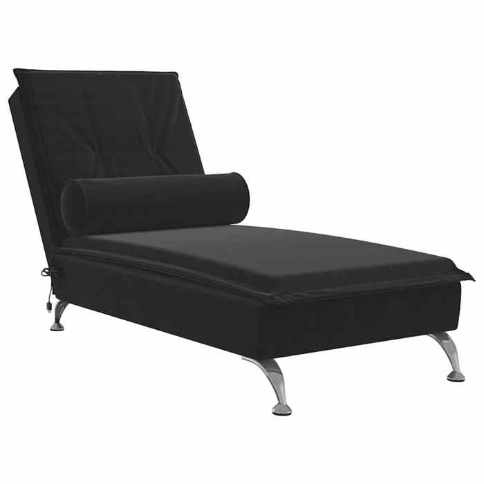 Produit similaire: Meridienne chaise longue pour interieur fonction de vibration avec traversin en velours noir DEC026157