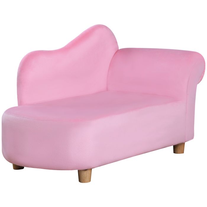 Produit similaire: HOMCOM - Fauteuil pour enfant - revêtement effet velours - 80x40x49cm - Rose