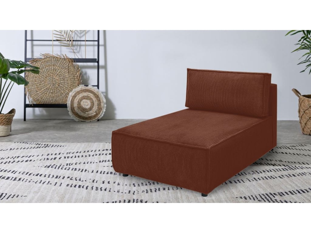 Produit similaire: Nihad méridienne sans accoudoir pour canapé modulable 1 place velours côtelé orange
