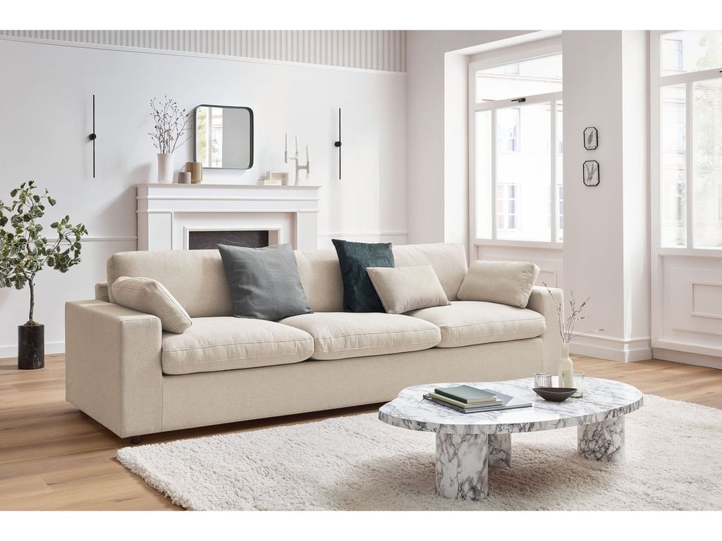 Produit similaire: Canapé droit fixe 4 places BELAIR beige BOBOCHIC