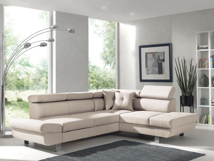 Produit similaire: Lisbona - Canapé d'angle droit convertible - 5 places - avec têtières