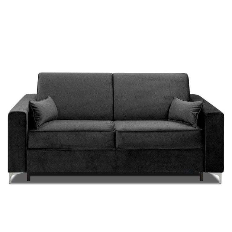 Produit similaire: Canapé convertible express JACKSON 140cm sommier lattes tête de lit intégrée polyuréthane gris graphite matelas 16 cm