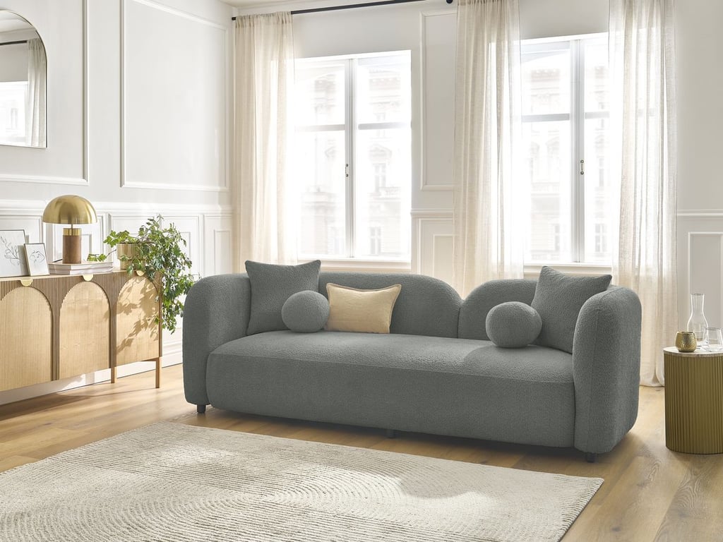 Produit similaire: Canapé droit fixe 3 places HAILEY gris foncé BOBOCHIC