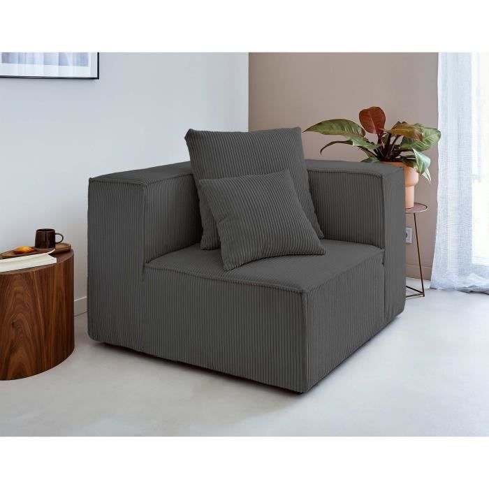 Produit similaire: Colombine - module d'assise d'angle réversible - en velours côtelé