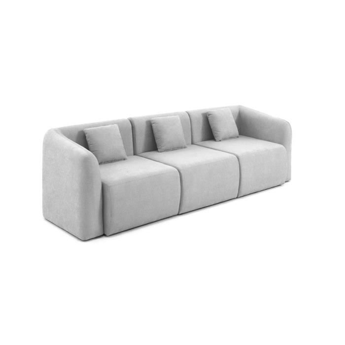Produit similaire: Ikare - canapé modulable 3 places - en tissu - Gris clair