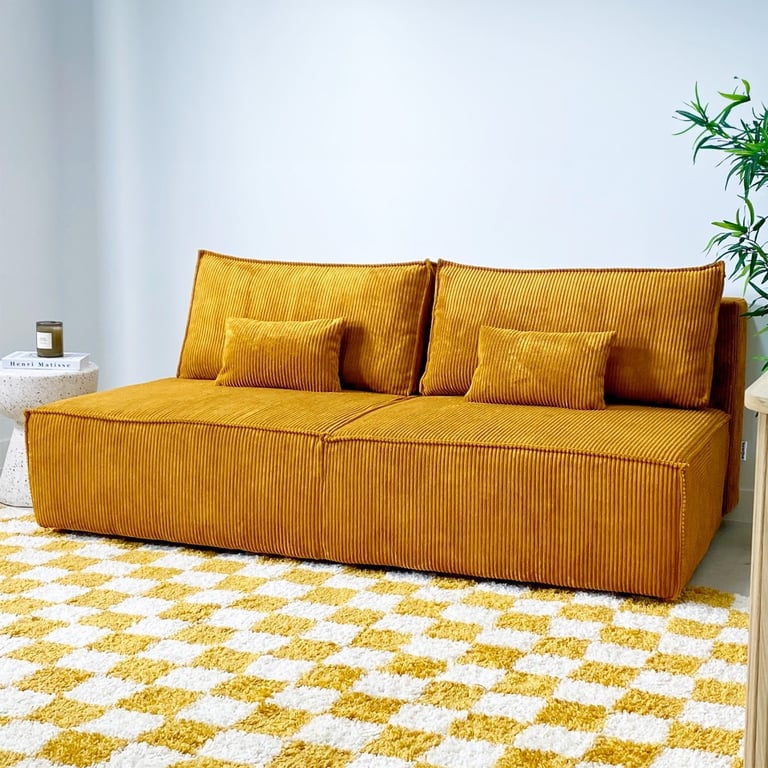 Produit similaire: milla - Canapé convertible velours côtelé Jaune