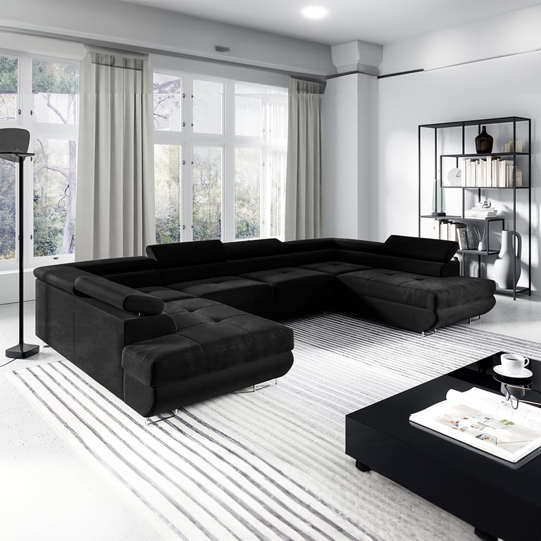 Produit similaire: wilson - Canapé relax convertible velours Noir