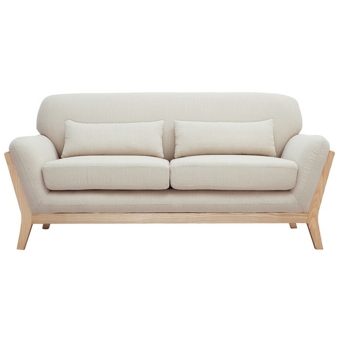 Produit similaire: Canapé scandinave 2 places en tissu beige et bois clair YOKO