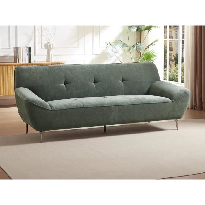 Produit similaire: Canapé 3 places en tissu vert PAVULIA