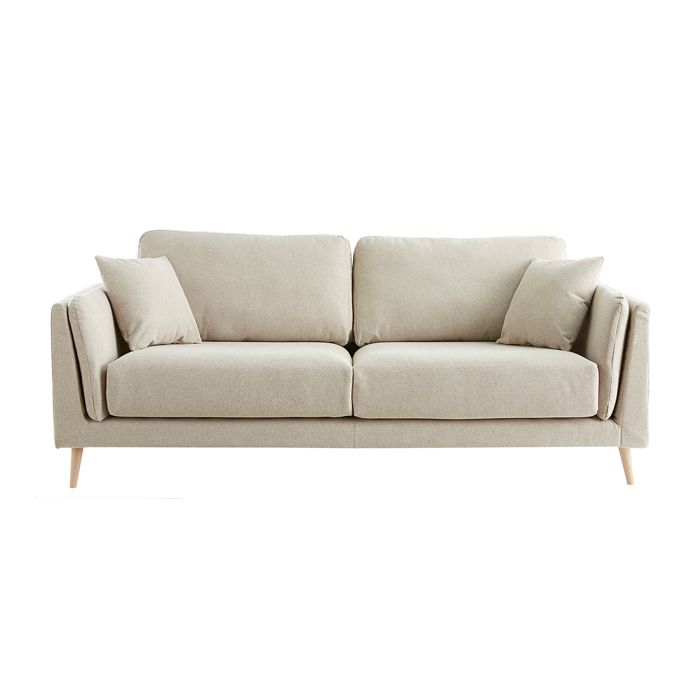 Produit similaire: Canapé scandinave 3 places en tissu beige naturel et bois clair VOGUE