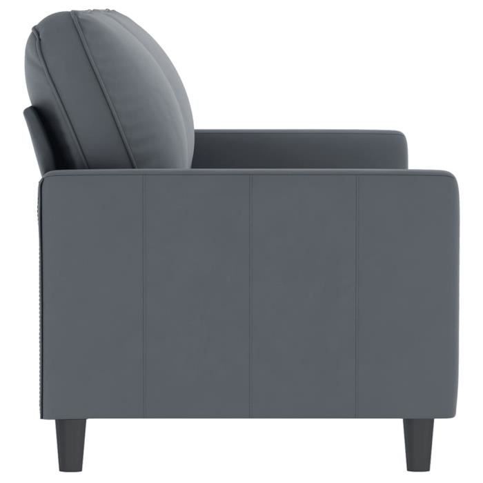 Produit similaire: Canapé à 2 places Gris foncé 140 cm Velours Qqmora xY1358
