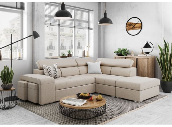 Sonia - Canapé relax convertible Beige