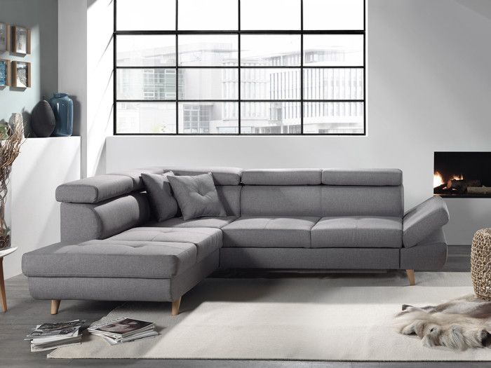 Produit similaire: Canapé d'angle gauche convertible scandinave Linea - L 252 x P 190cm - Gris clair