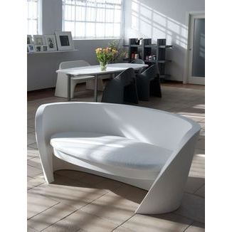 Canapé lumineux SLIDE RAP075A - Blanc - Fixe - 2 personnes - Contemporain - Design
