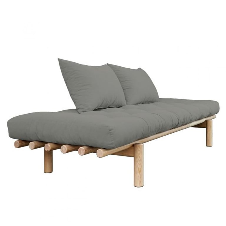 Produit similaire: Méridienne futon PACE en pin coloris gris couchage 75*200 cm.