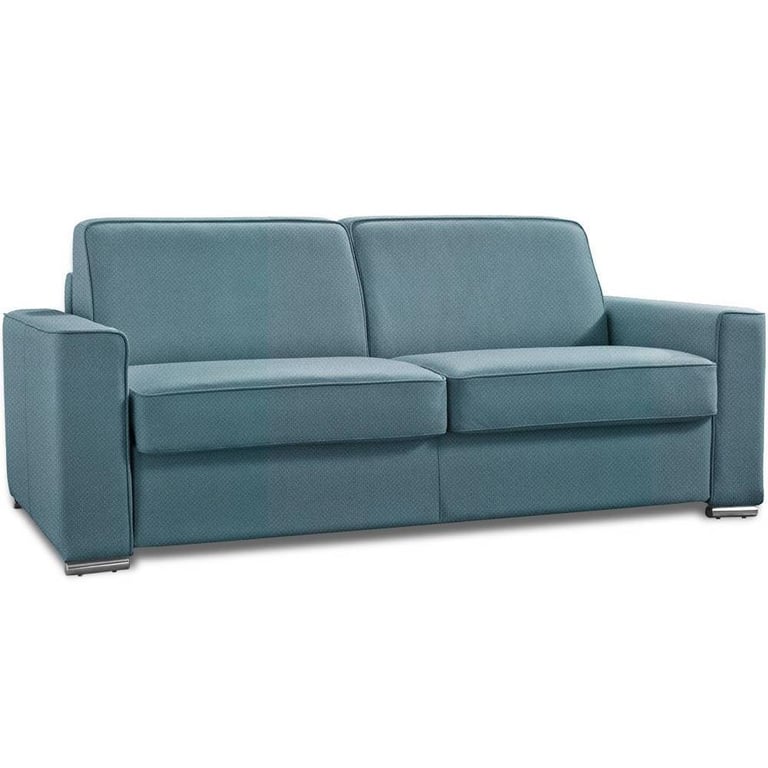 Produit similaire: EXCELLENCE - Canapé convertible 3 places 140 cm sommier lattes matelas MEMORY 18 cm inclus velours bleu azur